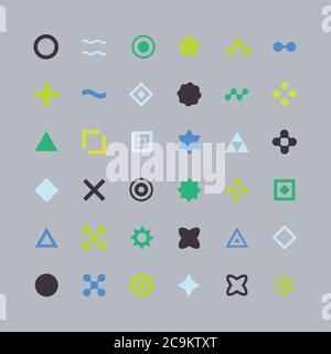 Icone univoche universali per Web e dispositivi mobili. Illustrazione della linea d'arte con icona univoca. Protezione dei dati concetto di privacy. Illustrazione Vettoriale