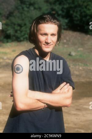 Los Angeles, California, USA 23 febbraio 1996 (esclusivo) l'attore Breckin Meyer si pone al Photo Shoot il 23 febbraio 1996 a Los Angeles, California, USA. Foto di Barry King/Alamy Stock foto Foto Stock