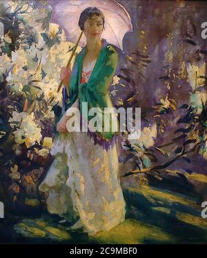 Kroyer Peder Severin - Marie in the Garden 3 - Scuola Danese - XIX e inizio XX secolo Foto Stock