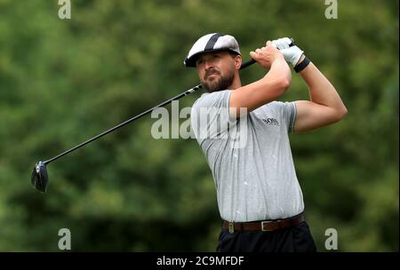 Sweden's Rikard Karlberg durante il terzo giorno dell'Hero Open presso il Forest of Arden Marriott Hotel and Country Club di Birmingham. Foto Stock