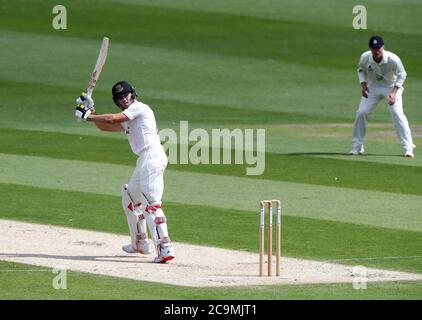 Hove, Regno Unito. 01 agosto 2020. Sussex's Phil Salt batting durante il giorno uno del Bob Willis Trophy tra Sussex e Hampshire al 1 ° terreno della contea centrale. Credit: James Boardman/Alamy Live News Foto Stock