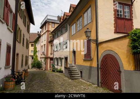 Bregenz, Austria - 28 giugno 2020: La Città alta di Bregenz Foto Stock