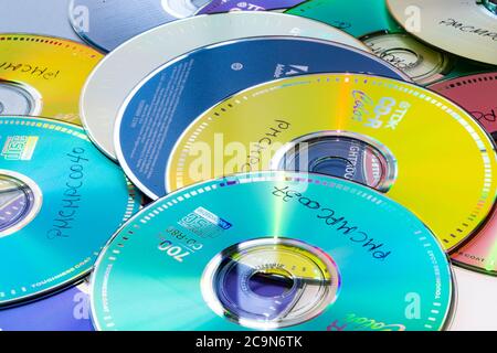 Still life dei compact disc, USA Foto Stock