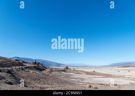 Harmony Borax Works, Furnace Creek, Death Valley National Park, California, USA Foto Stock