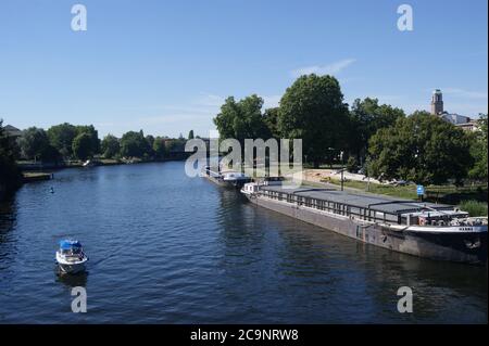 GMS Hanna (05109340) auf der Havel a Höhe der Juliusturmbrücke, Berlino-Spandau Foto Stock