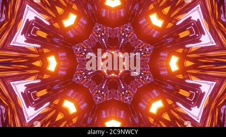 3D Illustrazione Burning Star sfondo Foto Stock