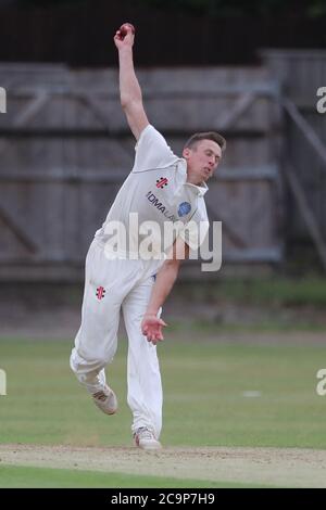 CHESTER LE STREET, INGHILTERRA. 1 AGOSTO 2020 - durante la partita del Bob Willis Trophy tra Durham e Yorkshire a Emirates Riverside, Chester le Street sabato 1 agosto 2020. (Credit: Mark Fletcher | MI News) Credit: MI News & Sport /Alamy Live News Foto Stock