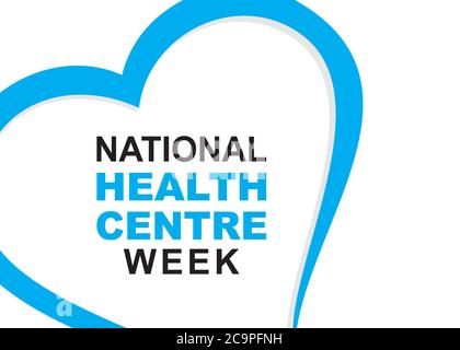 vector illustrator national health center week poster design Illustrazione Vettoriale