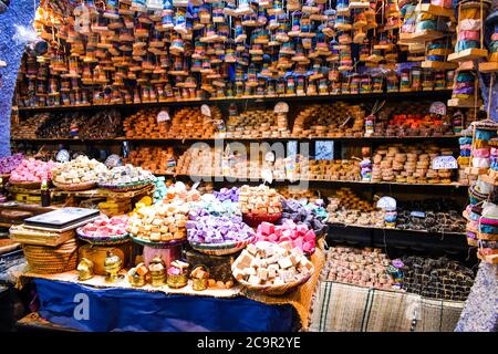 All'interno di un negozio di sapone Foto Stock