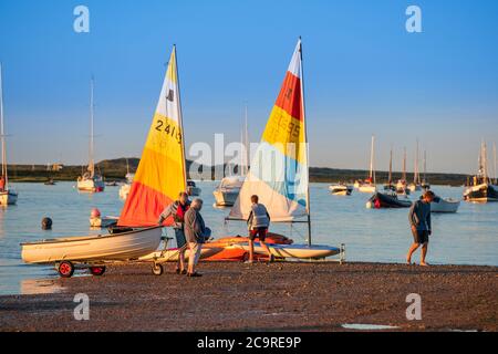 Vela sulla costa nord del Norfolk. Foto Stock