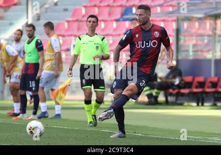 Bologna, Italia. 01 gennaio 2020. Calcio serie A - Bologna FC - Mitchell Dijks durante ARCHIVIO - Bologna FC serie a stagione 2019/2020, serie italiana UNA partita di calcio a Bologna, Italia, Gennaio 01 2020 Credit: Independent Photo Agency/Alamy Live News Foto Stock