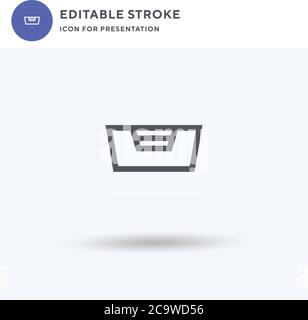 Vettore icona letto PET, segno piatto riempito, pittogramma solido isolato su bianco, illustrazione del logo. Icona Letto PET per la presentazione. Illustrazione Vettoriale
