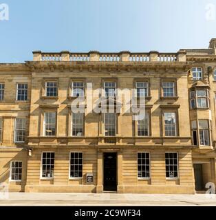 Vittoriano ex dispensario e successivamente frutta Exchange edificio n. 14 Nelson Street, Newcastle upon Tyne, Inghilterra, Regno Unito Foto Stock