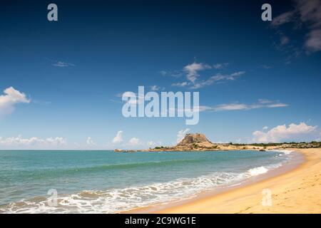 Parco Nazionale dello Yala Sri Lanka. Vista sulla bellissima spiaggia nello Sri Lanka meridionale. Foto Stock