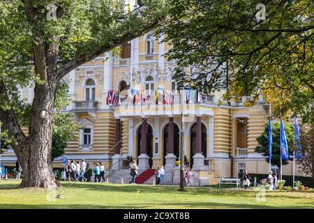 Hotel Nové lázně, Marianske lazne, Ceska republika / Hotel nove lazne, Marianske lazne città termale, repubblica Ceca Foto Stock