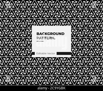 astratto motivo geometrico nero sfondo vettore triangolare texture Illustrazione Vettoriale