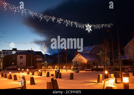 Andenes, isola di Andoya, Vesteralen, Norvegia, Scandinavia, Europa Foto Stock