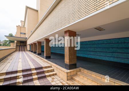 Hilversum municipio nei Paesi Bassi, architettura Willem Marinus Dudok, completato nel 1931. Foto Stock