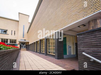 Hilversum municipio nei Paesi Bassi, architettura Willem Marinus Dudok, completato nel 1931. Foto Stock