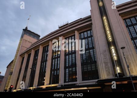 Barkers Shopping Arcade, i magnifici grandi magazzini dell'ex John Barker a Kensington High Street (Art Deco, 1938 - architetto: Bernard George). Foto Stock