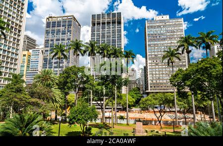 Gli edifici nel centro di Sao Paulo, Brasile Foto Stock