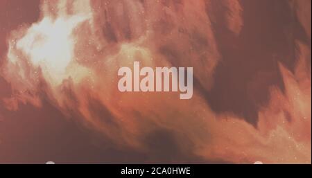 3d Illustrazione reso nubi gas nello spazio galassia nebulosa polvere di stelle Foto Stock