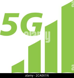 5g vettore modello di disegno icona di rete isolato Illustrazione Vettoriale