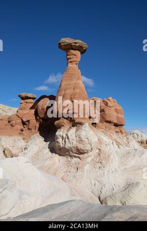 Toadstool Hoodoos nel sud dello Utah Foto Stock