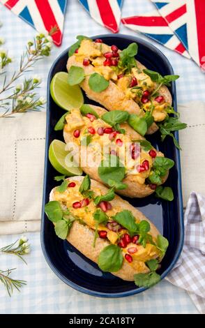 Involtini di pollo incoronazione Foto Stock