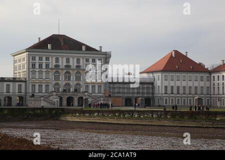 Monaco, Baviera / Germania - Novembre 10 2012: Castello Nymphenburg nella città di Monaco Foto Stock