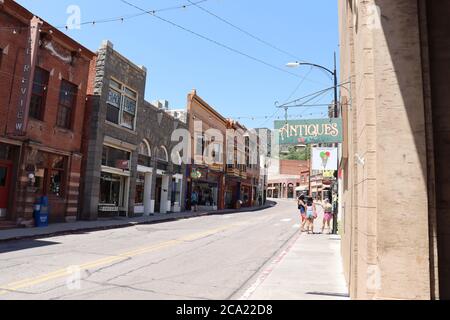 Città vecchia di Bisbee, Arizona Foto Stock