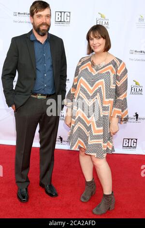 AVALON - SET 28: Chris Riddle, Ashley brim al Catalina Film Festival - Venerdì Red Carpet al Casino il 28 settembre 2018 ad Avalon, CA Foto Stock