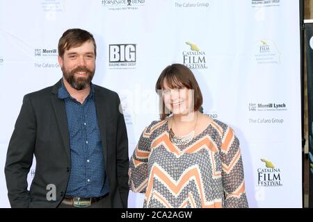 AVALON - SET 28: Chris Riddle, Ashley brim al Catalina Film Festival - Venerdì Red Carpet al Casino il 28 settembre 2018 ad Avalon, CA Foto Stock