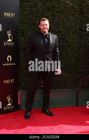 LOS ANGELES - Apr 29: Billy Miller al 45° Daytime Emmy Awards al Pasadena Civic Auditorium il 29 aprile 2018 a Pasadena, California Foto Stock