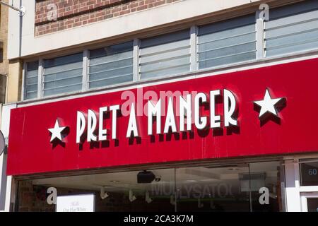 Pret A Manger, Broad Street, Reading Foto Stock