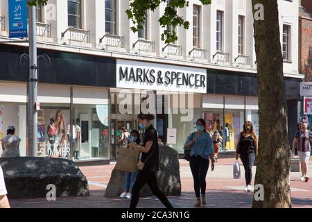 Broad Street, Reading, Berkshire Foto Stock