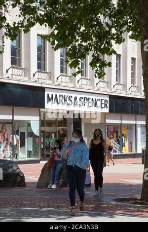 Broad Street, Reading, Berkshire Foto Stock