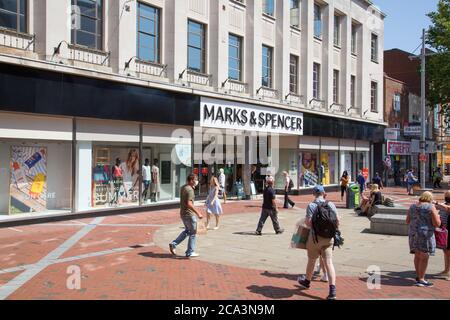 Broad Street, Reading, Berkshire Foto Stock