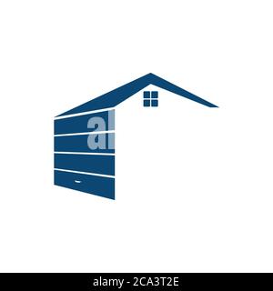icona garage su sfondo bianco Illustrazione Vettoriale