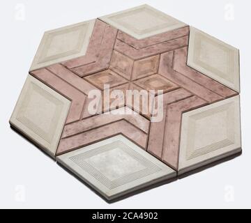 Un esempio di terra, parete di pietra sulla base unicolor Foto Stock