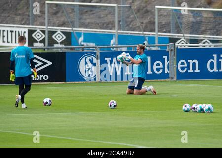 Gelsenkirchen, Germania. 3 agosto 2020. Goalwart Ralf FAEHRMANN (GE) è tornato a Schalke, calcio 1. Bundesliga, inizio formazione FC Schalke 04 (GE), il 03.08.2020 nel Park Stadium di Gelsenkirchen/Germania. ¬ | utilizzo in tutto il mondo Credit: dpa/Alamy Live News Foto Stock