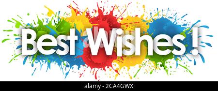 auguri di sprash sullo sfondo Foto Stock