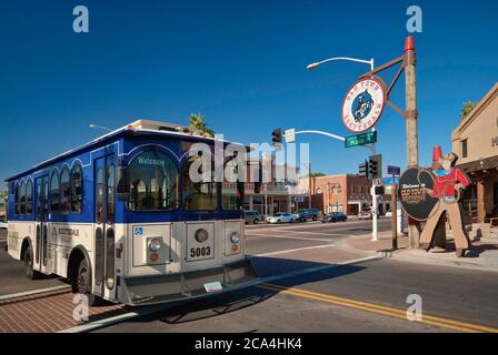 Carrello alla Città Vecchia di Scottsdale, Arizona, Stati Uniti d'America Foto Stock