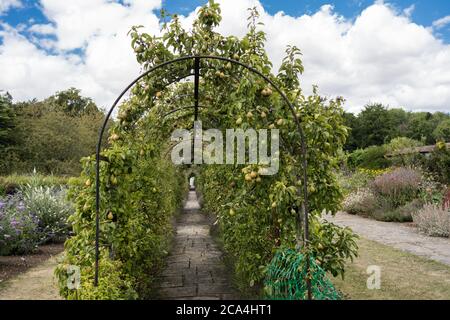 La fattoria e i giardini della tenuta di Leckford di proprietà di Waitrose Foto Stock