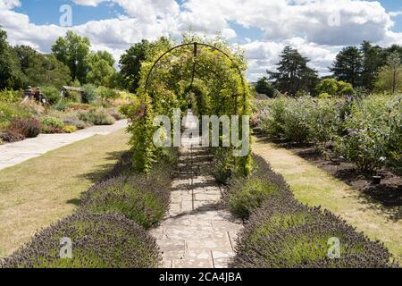 La fattoria e i giardini della tenuta di Leckford di proprietà di Waitrose Foto Stock