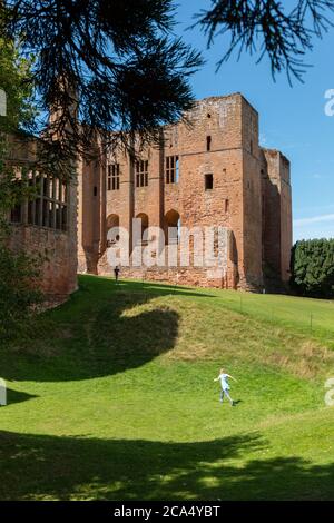 Kenilworth castello, Warwichshire Regno Unito Foto Stock