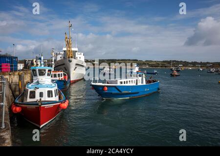 St Mary's; Hugh Town Quay; Isles of Scilly; UK Foto Stock