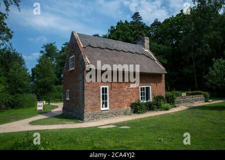 Toad Hole Cottage; How Hill; Norfolk; UK Foto Stock