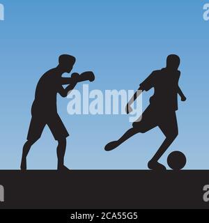 gruppo di persone atletiche che praticano silhouette sportive disegno vettoriale illustrazione Illustrazione Vettoriale