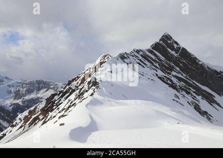 Austria ski resort - ghiacciaio di Hintertux, Tirolo. Alpi austriache. Foto Stock